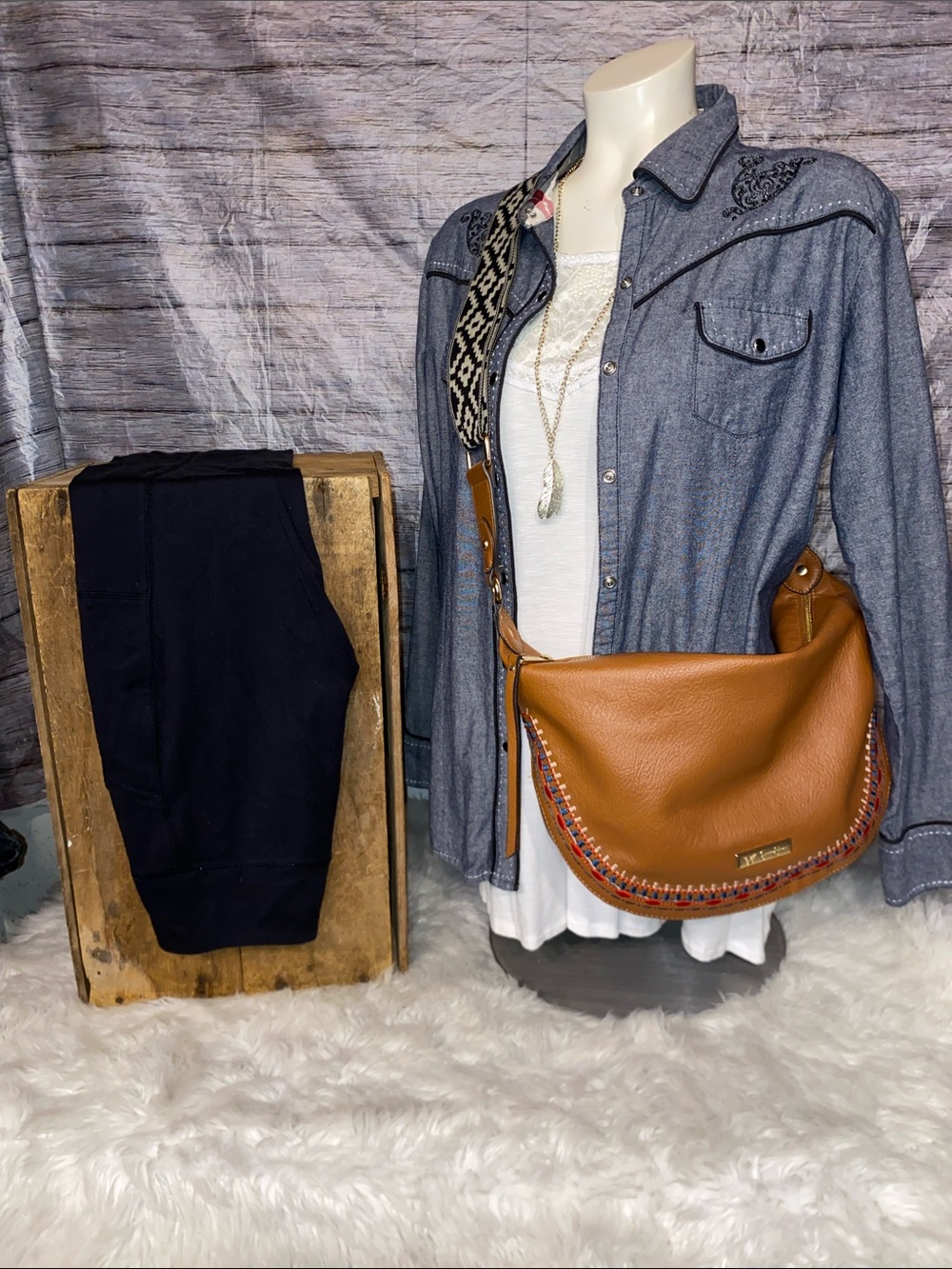 Jessica Simpson Crossbody Boho Bag Purse